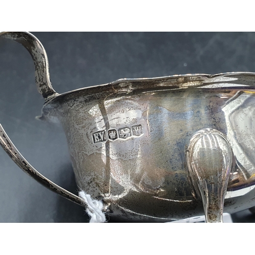 114 - An Elizabeth II silver Sauce Boat with wavy rim, Sheffield 1964