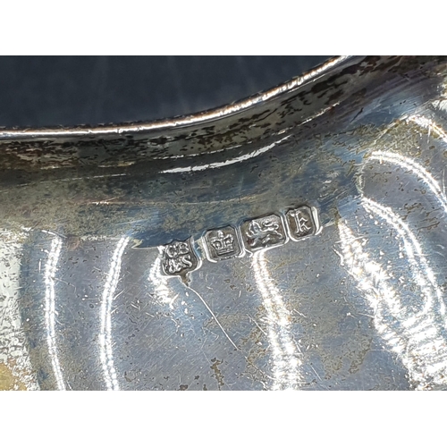 115 - An Edward VII silver shaped oval form, Sheffield 1902