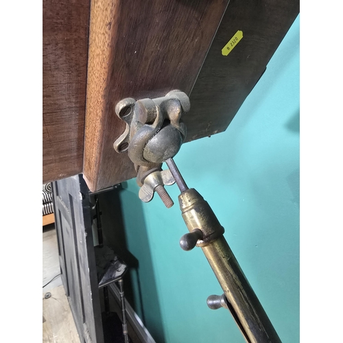 5 - A 19th Century mahogany and brass Reading Stand by Carter of London, A/F (R3)