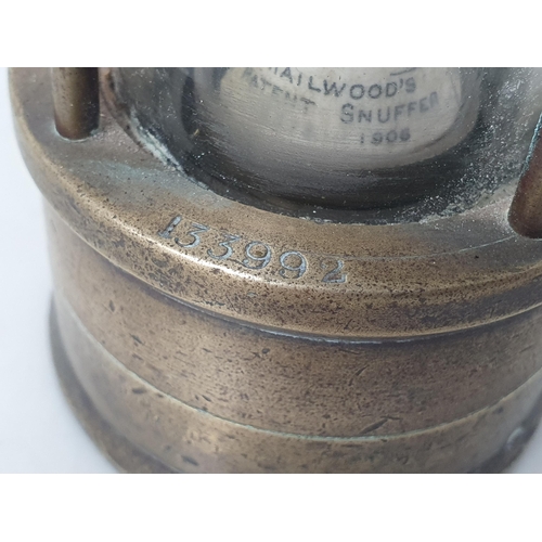 55 - A Miner's Lamp with Hailwood's Patent Removable Wick Tube (R2)