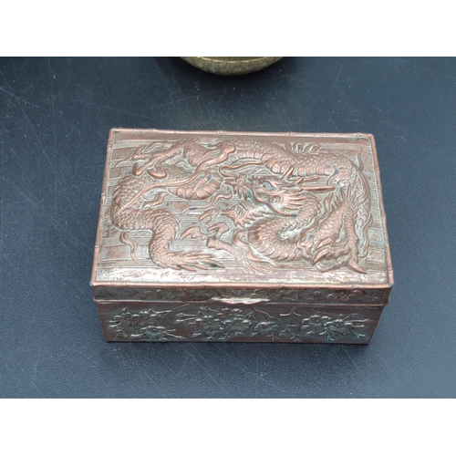 64 - Eastern Metalware including Jardinieres, Plates, Trinket Box, Pepper Mill, Trays,  etc (R4)