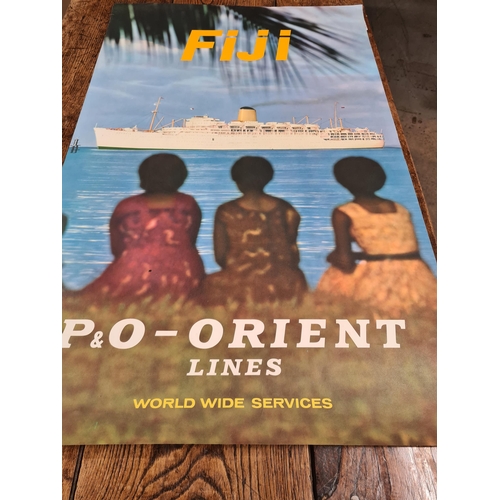 84 - Six Travel Posters: Japan, Hawaii, South Pacific and Fiji. (R3)