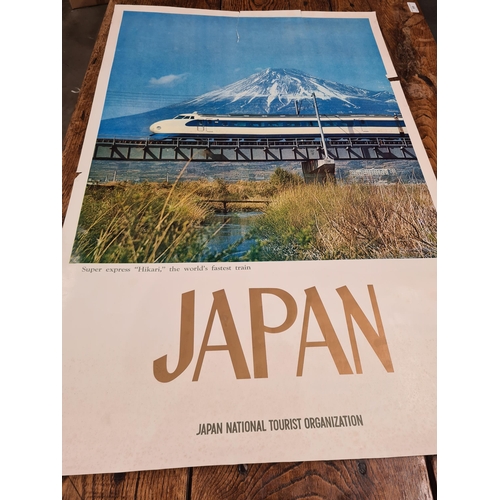 84 - Six Travel Posters: Japan, Hawaii, South Pacific and Fiji. (R3)