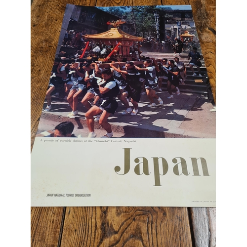 84 - Six Travel Posters: Japan, Hawaii, South Pacific and Fiji. (R3)