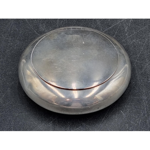 123 - An Edward VII silver circular Tobacco Box, Birmingham 1904