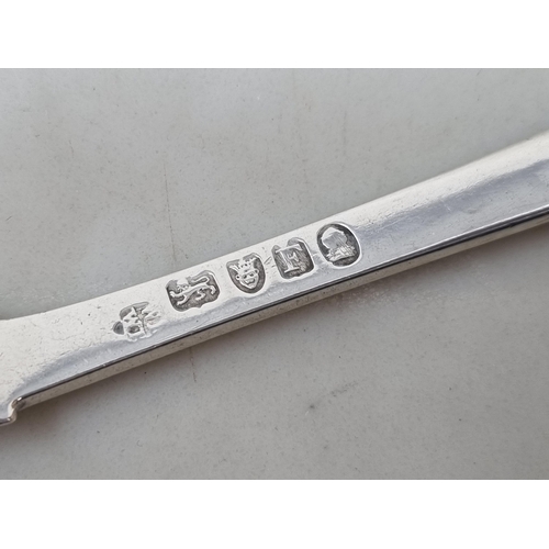 133 - A George III silver Marrow Scoop engraved initials, London 1801