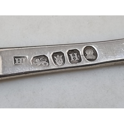 135 - A George III silver Marrow Scoop engraved crest. London 1803