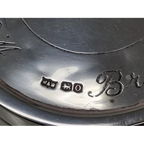 162 - A George V silver Cigarette Box and Cover engraved W.D & H.O Wills, Bristol & London, Sheffield 1931