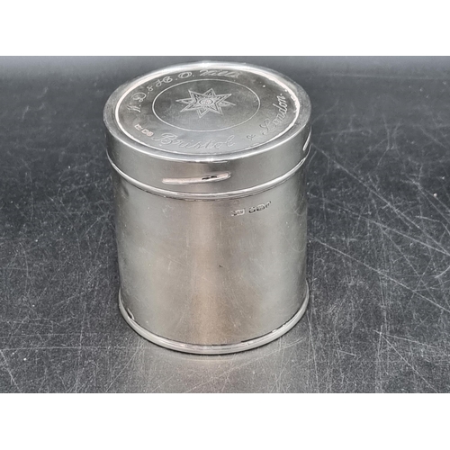 162 - A George V silver Cigarette Box and Cover engraved W.D & H.O Wills, Bristol & London, Sheffield 1931