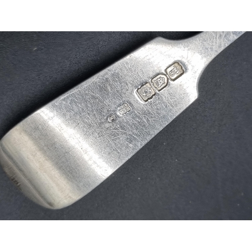 213 - A Victorian silver Canteen of Cutlery fiddle pattern, London 1896, viz: 18 Dinner & Dessert Forks, (... 