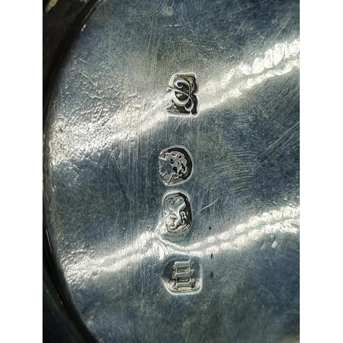 216 - A William & Mary silver Tankard with flat cover, vollute thumb piece, scroll handle engraved initial... 