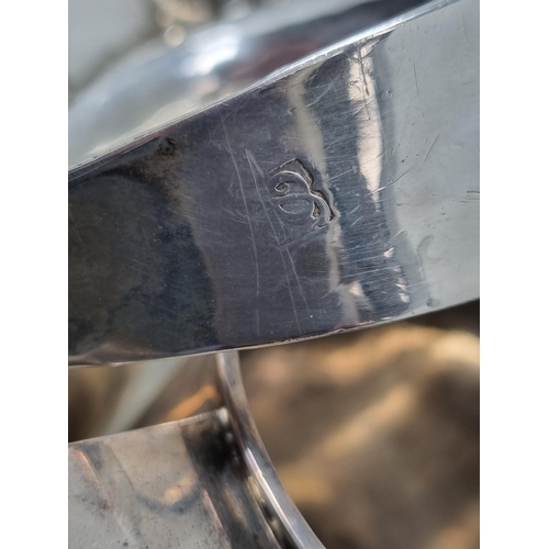 216 - A William & Mary silver Tankard with flat cover, vollute thumb piece, scroll handle engraved initial... 