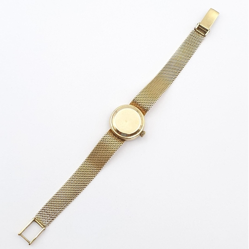262 - A lady's Eterna-Matic Wristwatch the round silvered dial with hourly baton markers, case width appro... 