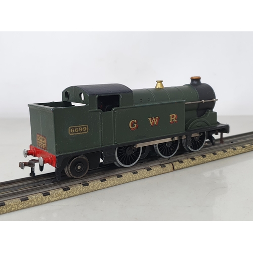 1084 - A Hornby Dublo factory repair GWR 0-6-2T, M, chassis shows no signs of use, early horseshoe body wit... 