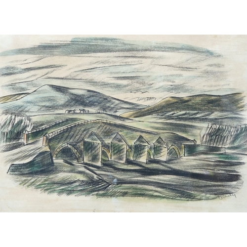 370 - CECIL KEELING. 84th by the Road; Bridge over the Qara-Su; and 'Market at Taq-I-Buston', all inscribe... 