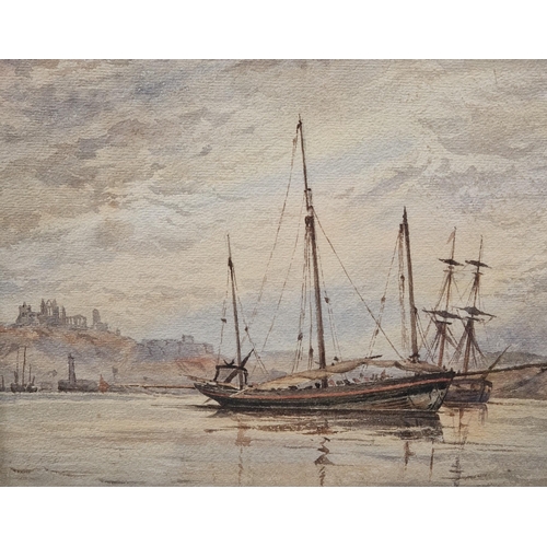 393 - ENGLISH SCHOOL circa 1910. Calm Waters in a Bay, watercolour, 9 x 12 in; six prints after Rowlandson... 