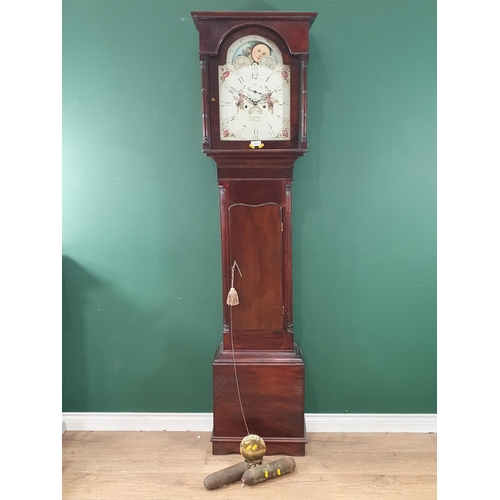 409 - A Mahogany Eight day Longcase Clock by 'W.Neilson' 6ft 11