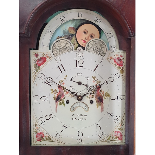 409 - A Mahogany Eight day Longcase Clock by 'W.Neilson' 6ft 11