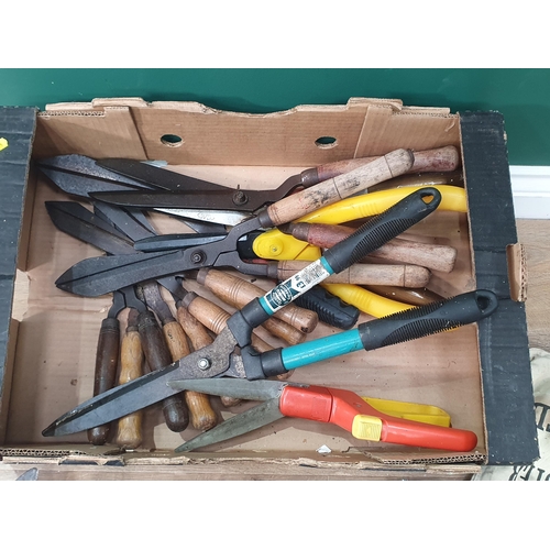A box containing a Tangent bell, Hand Tools etc (R9)