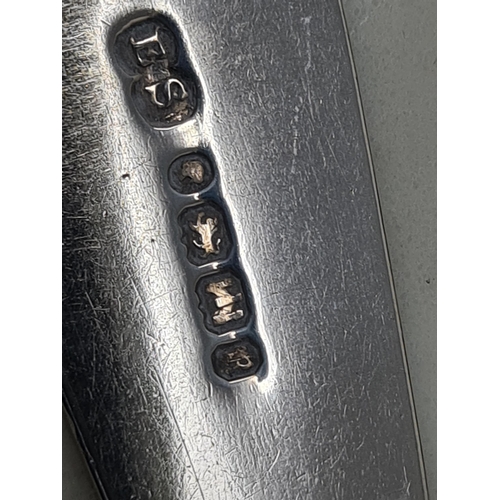 28 - Six Victorian silver Dessert Spoons fiddle pattern, various assay offices and dates including Exeter... 