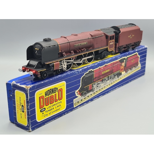 134 - A boxed Hornby Dublo 3226 'City of Liverpool' Locomotive, Nr M, has been lightly run. Box VG, has so... 