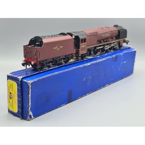 134 - A boxed Hornby Dublo 3226 'City of Liverpool' Locomotive, Nr M, has been lightly run. Box VG, has so... 