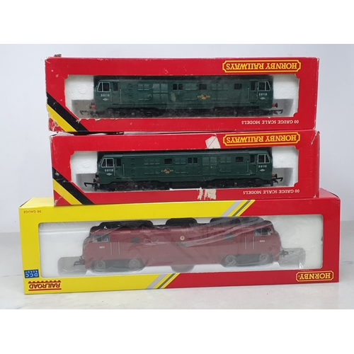 163 - Three boxed Hornby 00 gauge diesel Locomotives comprising Railroad R3282 BR class 42 'Thruster', Nr ... 