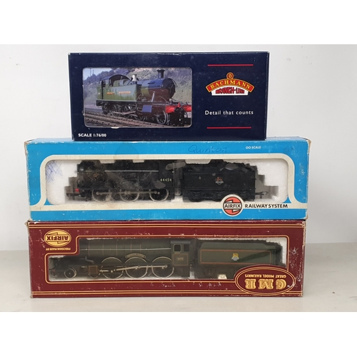164 - Three boxed 00 gauge steam Locomotives comprising Bachmann 32-125 45XX 2-6-2T, Airfix 54123-9 Fowler... 