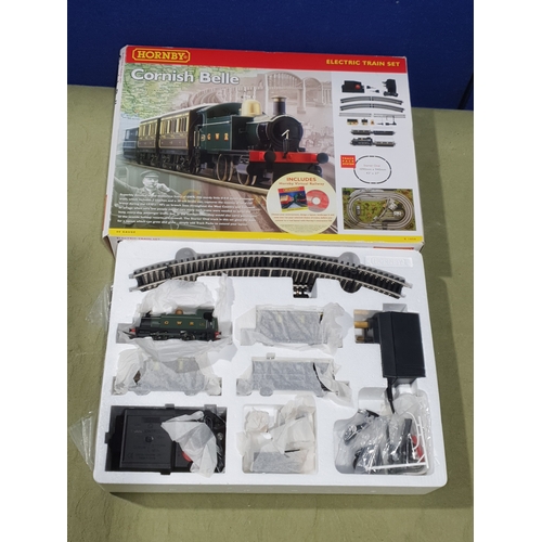 179 - A boxed Hornby 00 gauge R1050 Cornish Belle Set, contents unused, box Ex