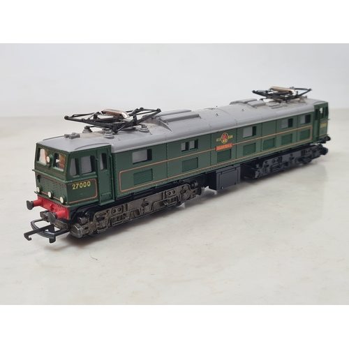 234 - An unboxed Triang 00 gauge 'Electra' Co-Co Pantograph Locomotive, VG, a boxed R257 American electric... 