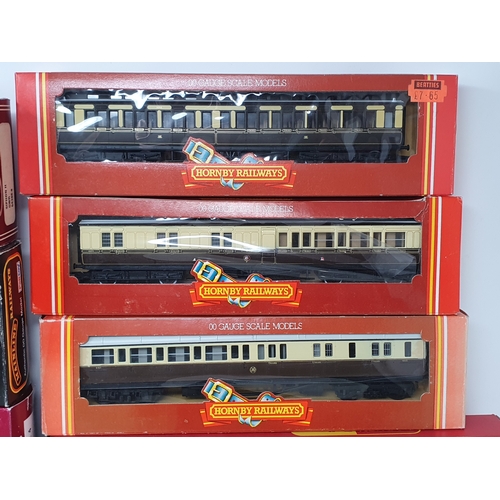273 - Ten boxed 00 gauge GWR, SR and LMS Coaches including Airfix GMR B Set Brake, GWR Class B Suburban, H... 