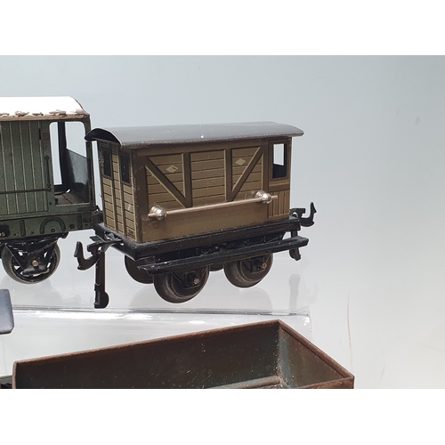 420 - Ten Bing and Carrette 0 gauge Wagons comprising GWR Open Wagon dated 1924, 2x SR Open Wagons 62540, ... 