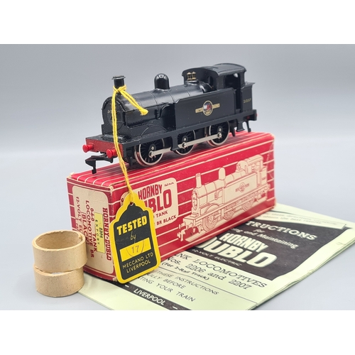 82 - A boxed Hornby Dublo Export 2306 black 0-6-0T with NPC couplings and red plastic buffers, M. Box Ex-... 