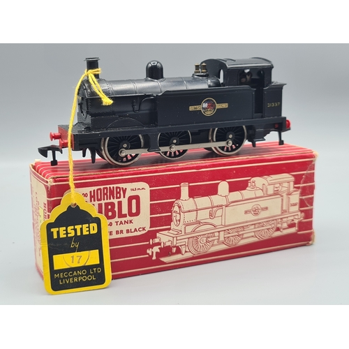 82 - A boxed Hornby Dublo Export 2306 black 0-6-0T with NPC couplings and red plastic buffers, M. Box Ex-... 