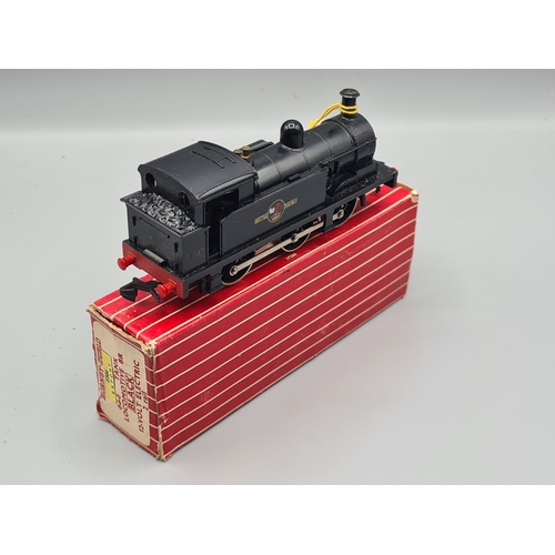 82 - A boxed Hornby Dublo Export 2306 black 0-6-0T with NPC couplings and red plastic buffers, M. Box Ex-... 