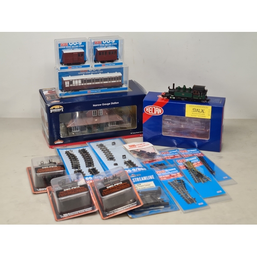 215 - A boxed Heljan 009 gauge Lynton & Barnstaple 2-4-2T Locomotive 'Lyn', a Peco Lynton & Barnstaple GR-... 