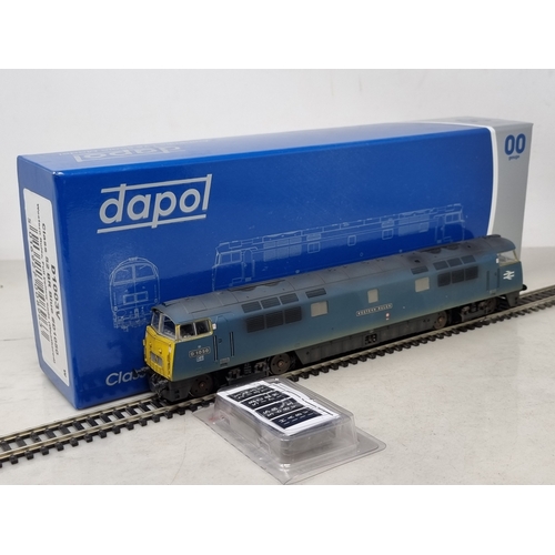285 - A boxed Dapol 00 gauge D1003V Class 52 diesel Locomotive 'Western Ruler' in factory weathered BR blu... 