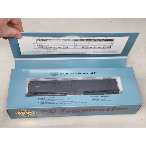 349 - Three boxed Proto 2000 Series H0 scale diesel Locomotives comprising 2x GP9 Phase III Locomotive in ... 