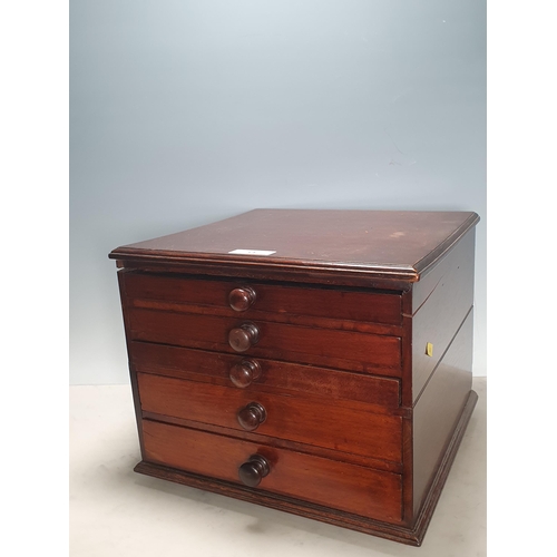 14 - A 19th Century mahogany Artist/Collector's Cabinet, 13 1/2 in W x 11in H, A/F, (R7)