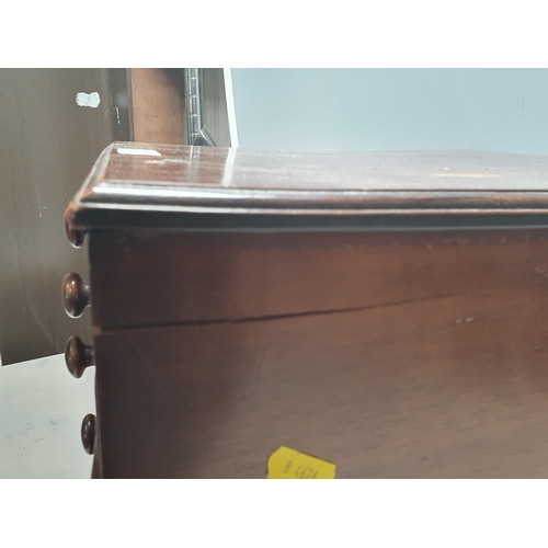 14 - A 19th Century mahogany Artist/Collector's Cabinet, 13 1/2 in W x 11in H, A/F, (R7)