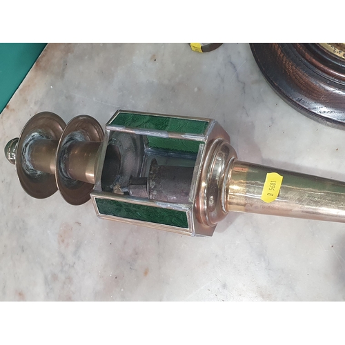 17 - A vintage Electric Toaster a pair of wall Lantern/Lights etc. (R8).