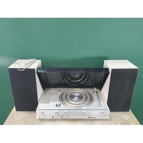 20 - A Bang and Olufsen BEOCENTER 3500 and two speakers, (R4). PASSED PAT TEST