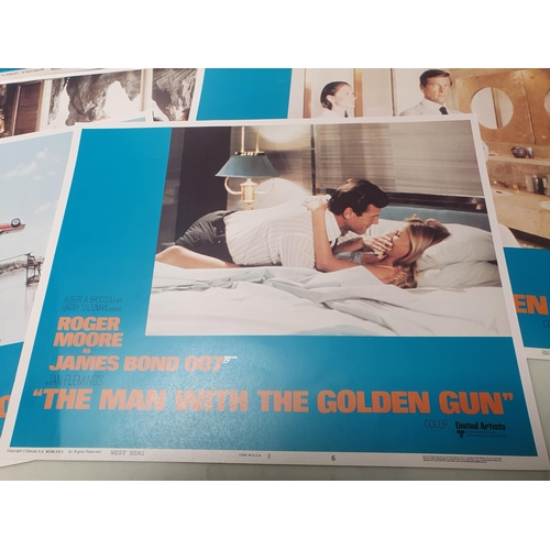 28 - A complete set of eight original Cinema Lobby cards, James Bond, 