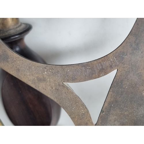 51 - A 19th century brass Sextant engraved Royal Naval Reserve Prize, School Frigate Conway, Presented by... 