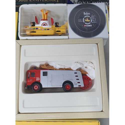 594 - Eight boxed Corgi Classics Vehicles and Sets including The Beatles Yellow Submarine, Hants & Dorset ... 