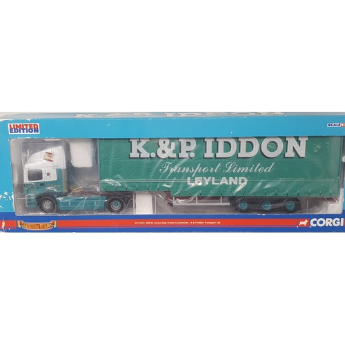 600 - Six Corgi and other diecast Lorries including Cafe Connections Diorama