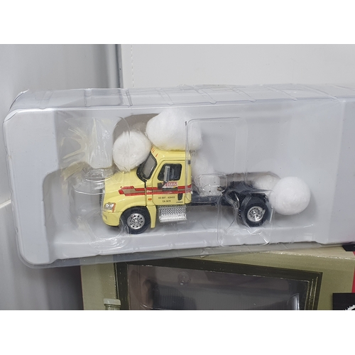 600 - Six Corgi and other diecast Lorries including Cafe Connections Diorama