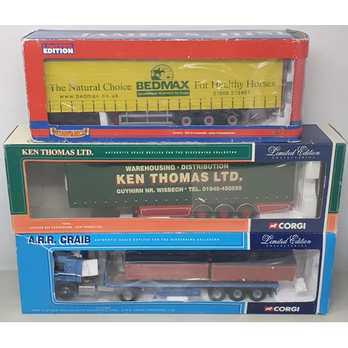 599 - Eight boxed Corgi Classics and other diecast Lorries including Eddie Stobart, etc., condition varies