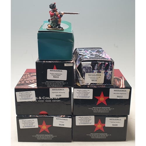 638 - Seven boxed King & Country Napoleonics Military Figures comprising NA295 'Fighting Gordon', NA213 Wo... 