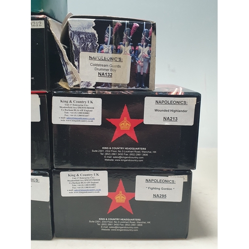 638 - Seven boxed King & Country Napoleonics Military Figures comprising NA295 'Fighting Gordon', NA213 Wo... 